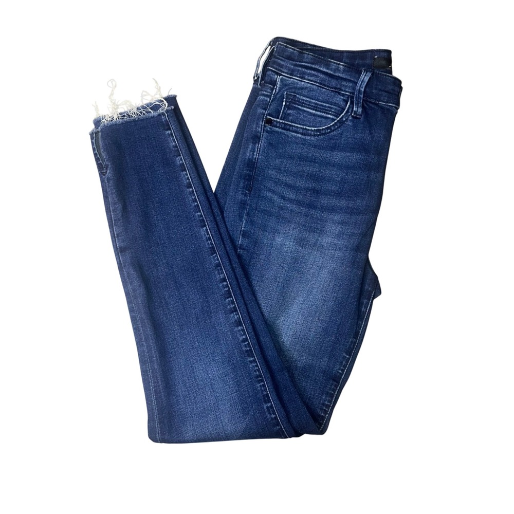 Joe's Jeans The Hi Honey Ankle Fray Hem‎ Dark Wash Denim Skinny Jeans size 27